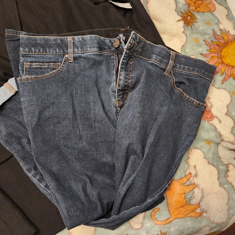 LuLaRoe dark denim jeans size 38